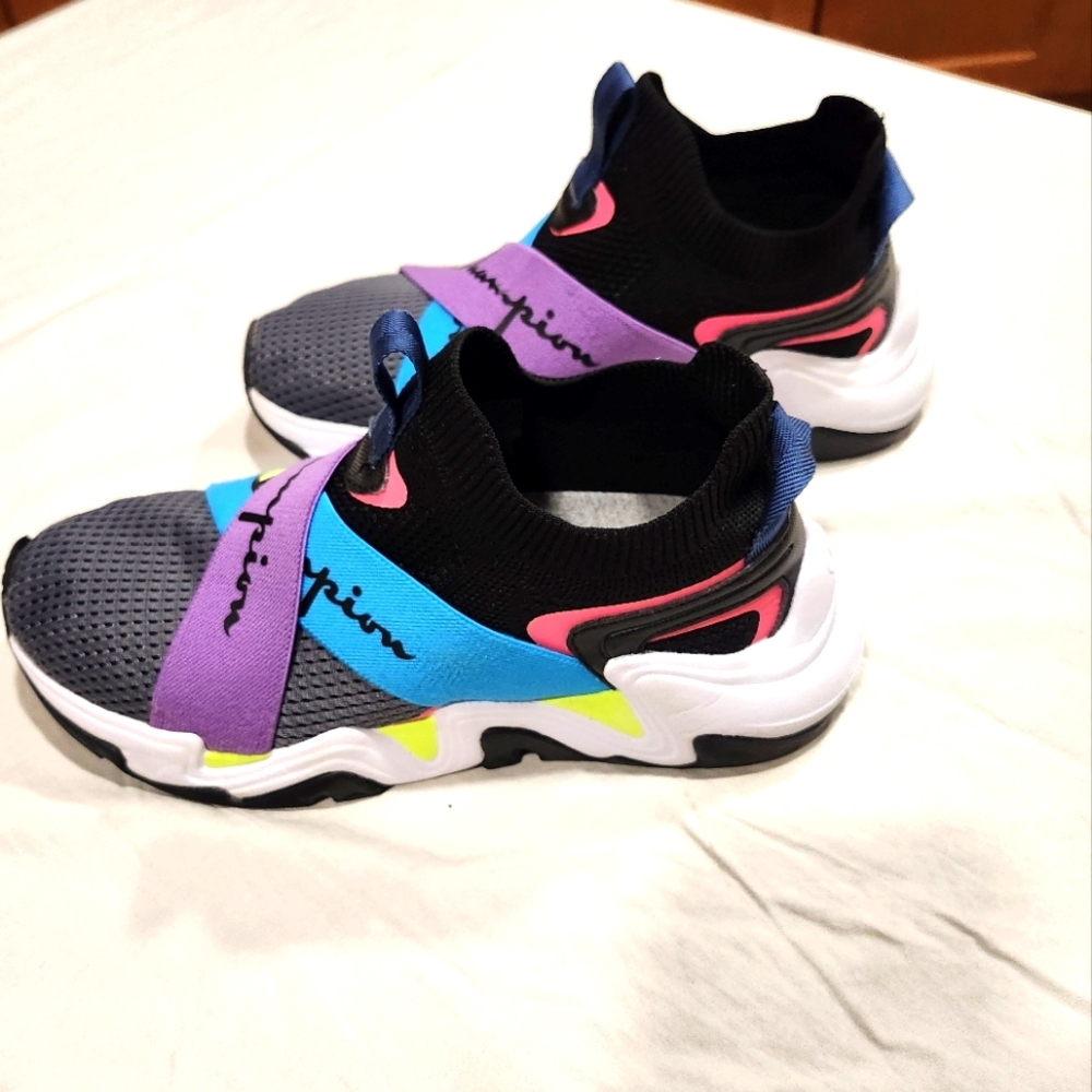 Champion Slip On Womens Strap Design Multi-Color Athletic Shoes - size 5